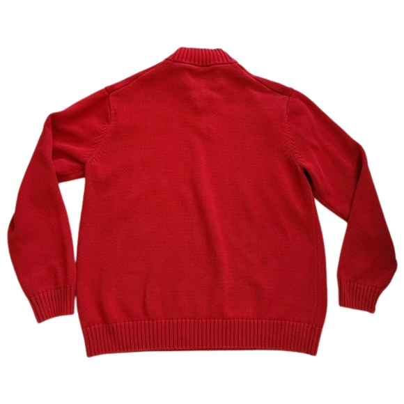Chaps Red Sweater XL Vintage Holiday - Picture 3 of 11